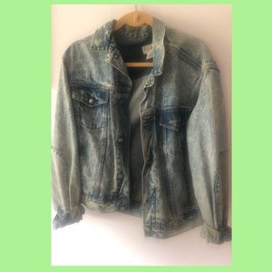 Acid Washed Calvin Klein denim jacket